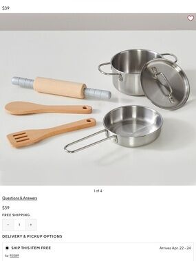 Pottery Barn Kids Kitchen Tools Set